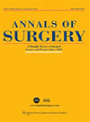 Annals Of Surgery雜志