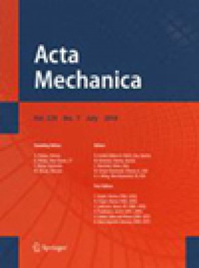 Acta Mechanica雜志
