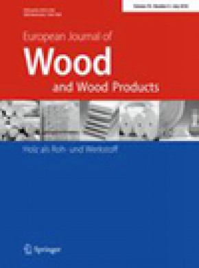 European Journal Of Wood And Wood Products雜志