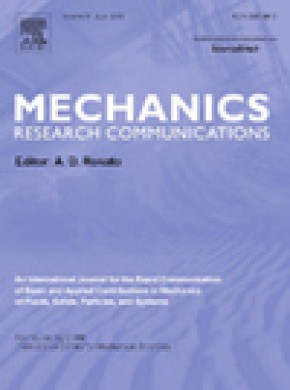 Mechanics Research Communications雜志