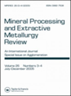 Mineral Processing And Extractive Metallurgy Review雜志