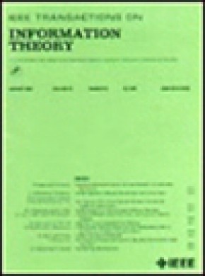 Ieee Transactions On Information Theory雜志