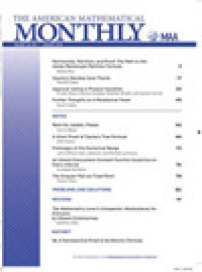 American Mathematical Monthly雜志