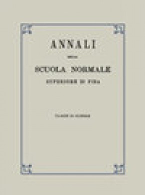 Annali Della Scuola Normale Superiore Di Pisa-classe Di Scienze雜志