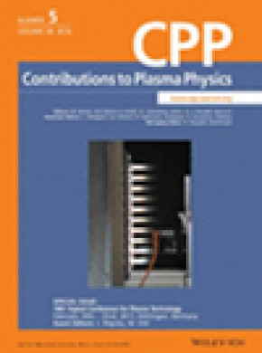 Contributions To Plasma Physics雜志