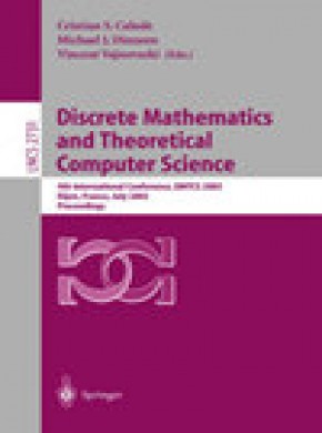 Discrete Mathematics And Theoretical Computer Science雜志