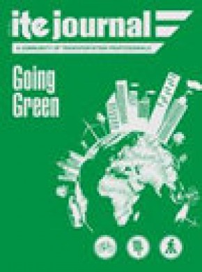 Ite Journal-institute Of Transportation Engineers雜志