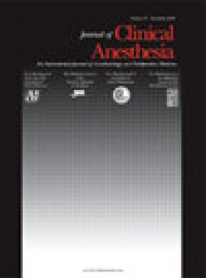 Journal Of Clinical Anesthesia雜志