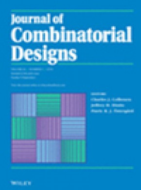 Journal Of Combinatorial Designs雜志