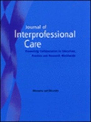 Journal Of Interprofessional Care雜志