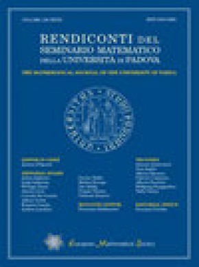 Rendiconti Del Seminario Matematico Della Universita Di Padova雜志