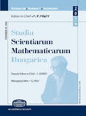 Studia Scientiarum Mathematicarum Hungarica雜志