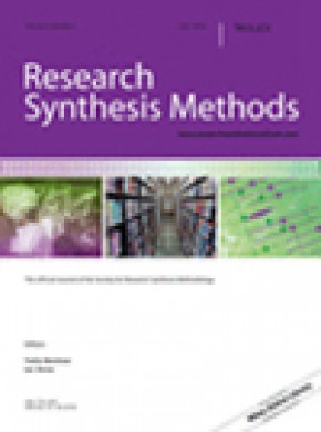 Research Synthesis Methods雜志