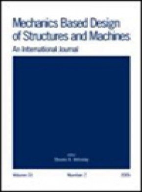 Mechanics Based Design Of Structures And Machines雜志