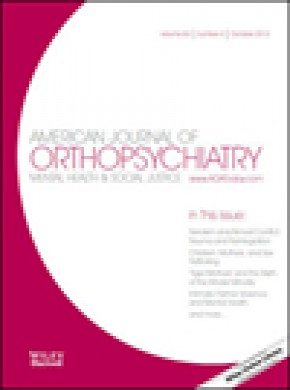 American Journal Of Orthopsychiatry雜志