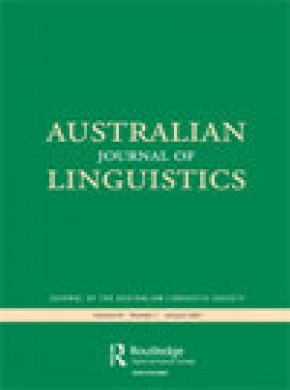 Australian Journal Of Linguistics