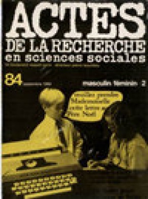 Actes De La Recherche En Sciences Sociales雜志