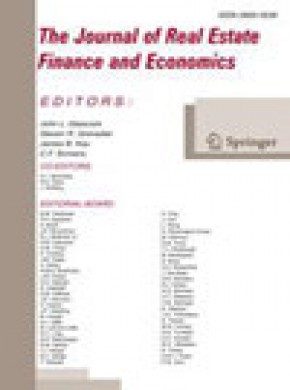 Journal Of Real Estate Finance And Economics雜志