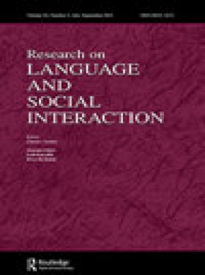 Research On Language And Social Interaction雜志