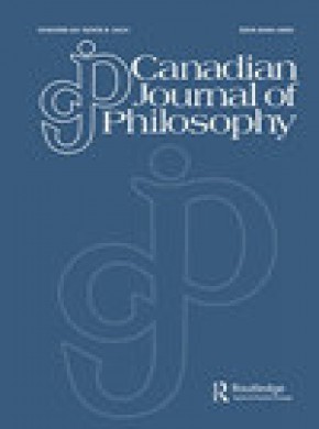 Canadian Journal Of Philosophy雜志