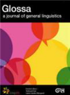 Glossa-a Journal Of General Linguistics雜志