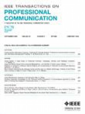 Ieee Transactions On Professional Communication雜志