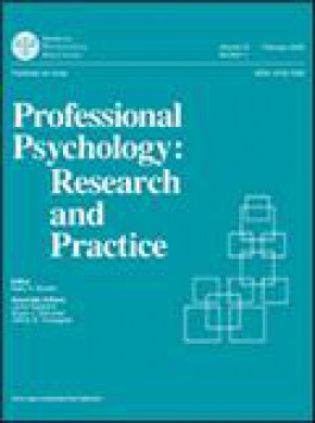 Professional Psychology-research And Practice雜志
