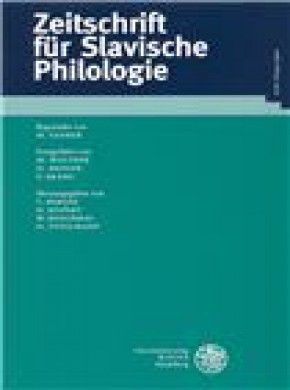 Zeitschrift Fur Slavische Philologie雜志