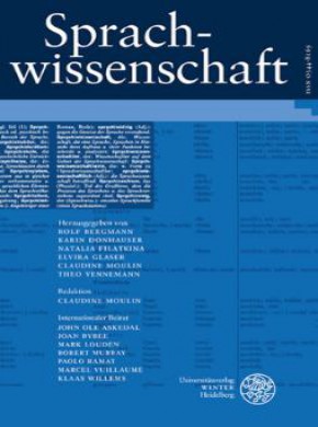 Sprachwissenschaft雜志