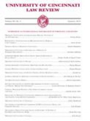 University Of Cincinnati Law Review雜志