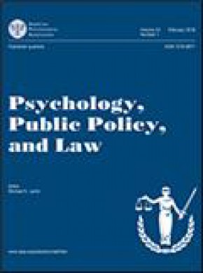 Psychology Public Policy And Law雜志