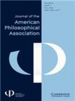 Journal Of The American Philosophical Association雜志