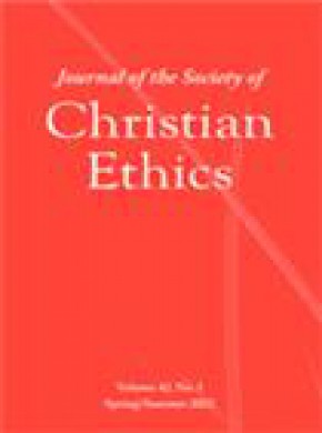 Journal Of The Society Of Christian Ethics雜志