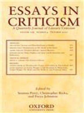 Essays In Criticism雜志
