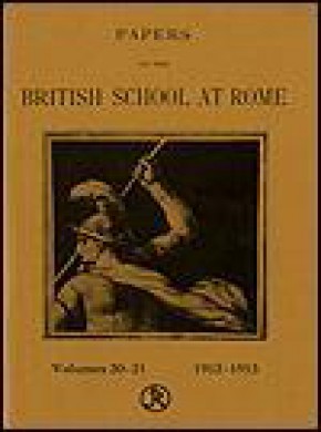 Papers Of The British School At Rome雜志