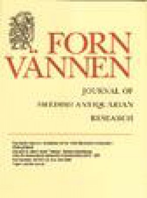 Fornvannen-journal Of Swedish Antiquarian Research雜志