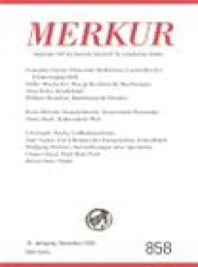 Merkur-deutsche Zeitschrift Fur Europaisches Denken雜志