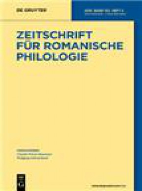 Zeitschrift Fur Romanische Philologie雜志