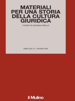 Materiali Per Una Storia Della Cultura Giuridica雜志